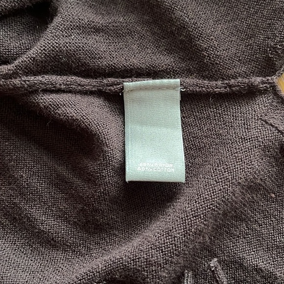 Neiman Marcus Brown extra long duster fringe long sleeves size medium - Picture 12 of 14